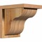 Ekena Millwork Carmel Rough Sawn Corbel w/Backplate, Western Red Cedar, 8"W x 10"D x 10"H COR08X10X10CAR01RWR - alternate 1